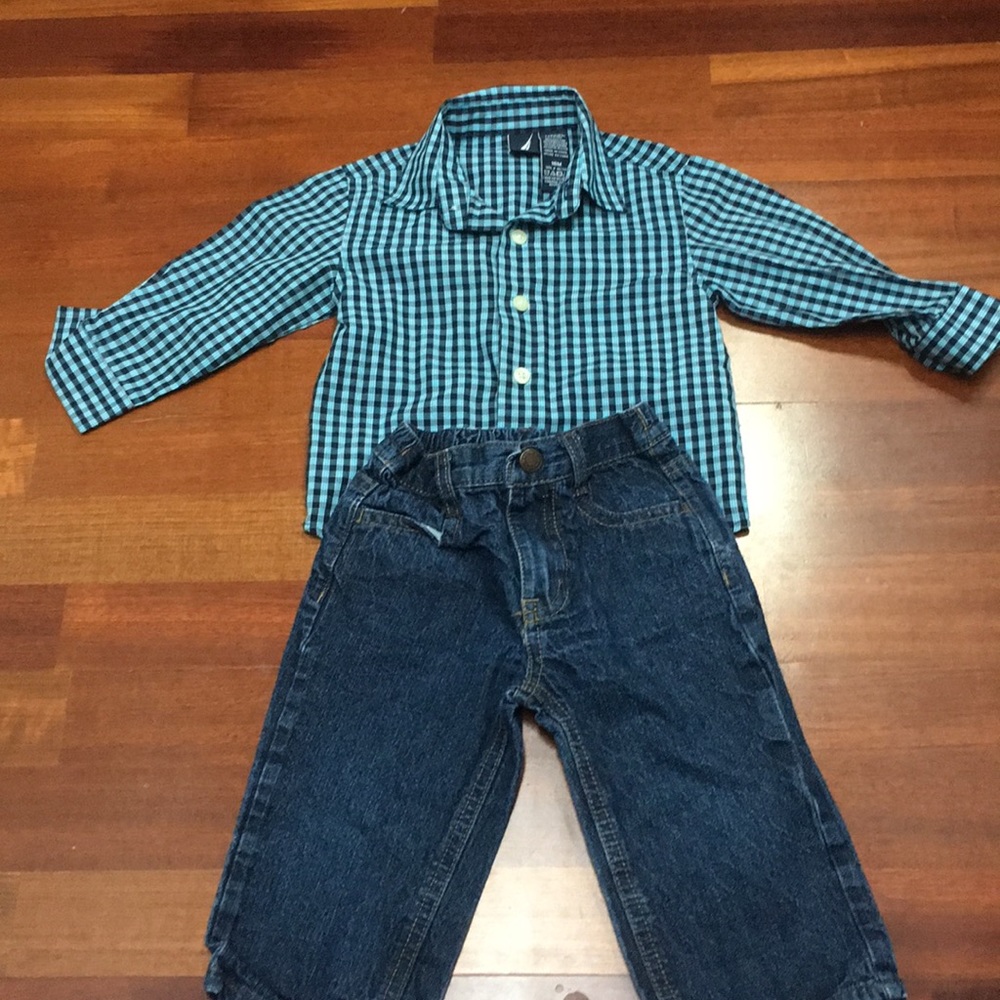 2/$10 Nautica 2 piece 18 month outfit